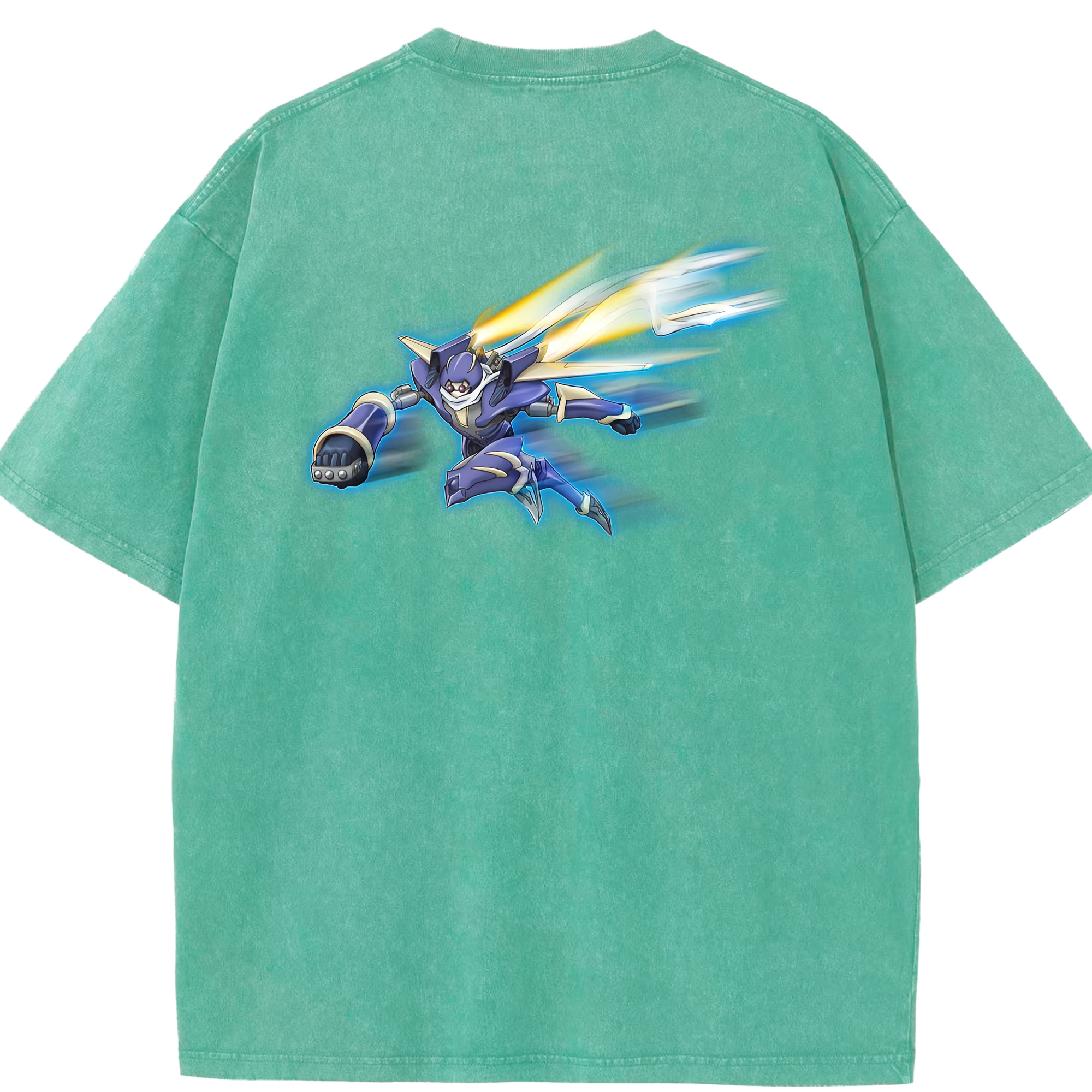 （画像用） 遊☆戯☆王 Yu-Gi-Oh! 綿100% ヴィンテージ風 半袖Tシャツ（背面プリント）
